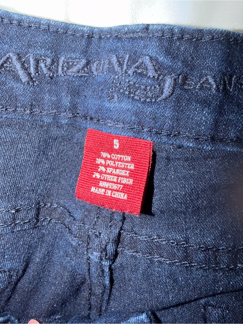 Arizona Jean Company Women's Skinny Jeans in Navy Blue - Picture 5 of 7